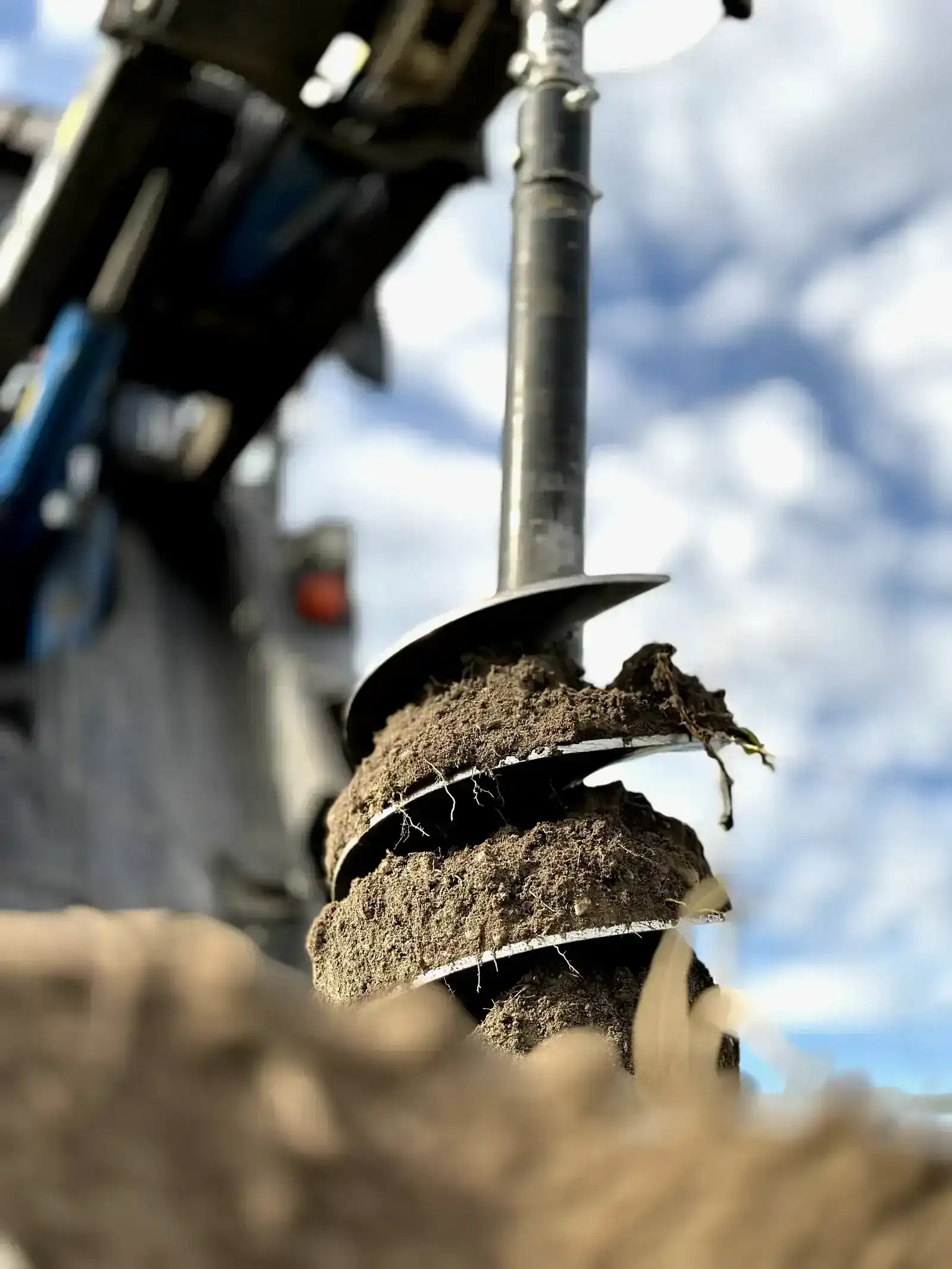 Pontalap fúrása és földfúrás – szemléltető ábra